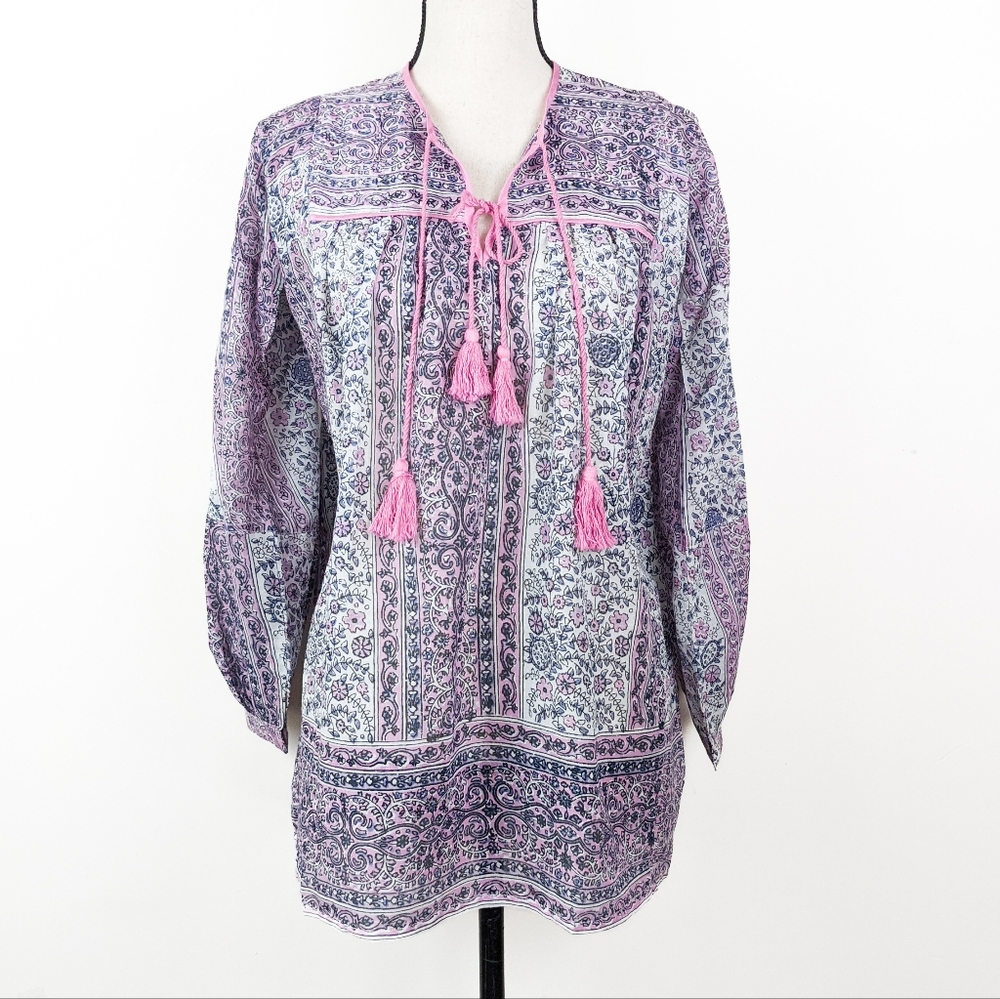 NWT Blue Boheme Lily Tunic Top, Vintage Pink